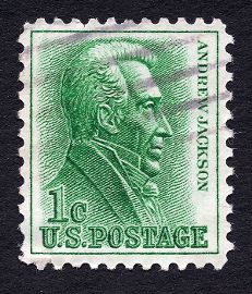 [Stamp featuring Andrew Jackson]