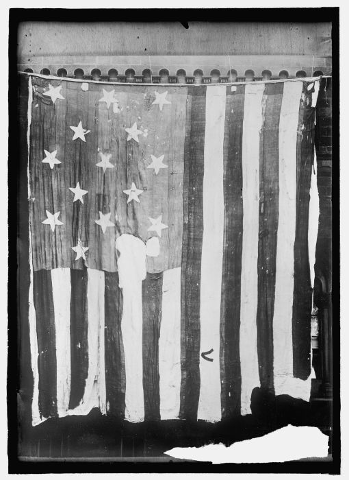 [The Fort McHenry flag in 1914.]