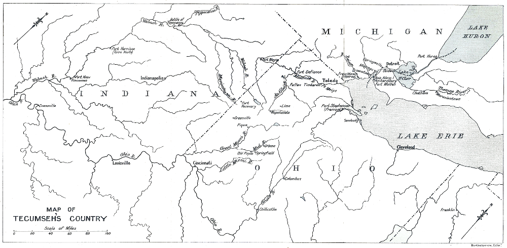 [Map of Tecumseh's Country]