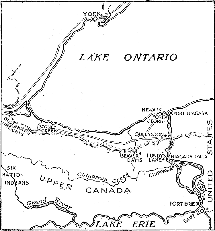 [Map of Niagara Frontier, 1812–1815]