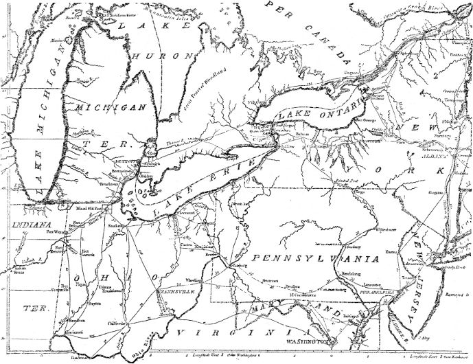 Portion of Seat of War Map, 1812